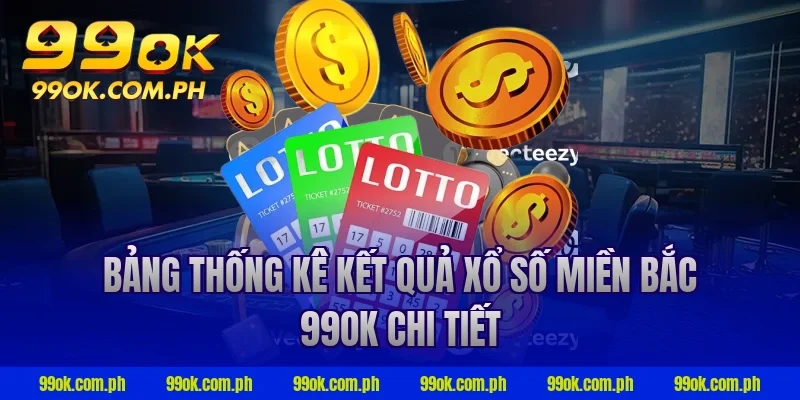 Bảng thống kê kết quả xổ số miền Bắc 99ok chi tiết