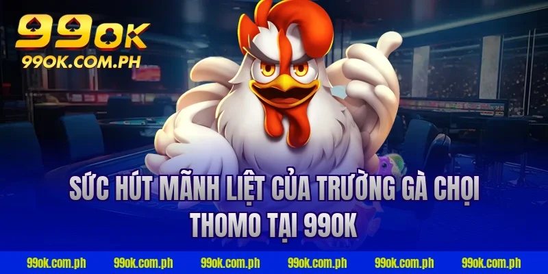 Sức hút mãnh liệt của trường gà chọi thomo tại 99OK
